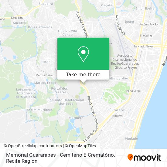 Memorial Guararapes - Cemitério E Crematório map