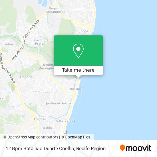 1º Bpm Batalhão Duarte Coelho map