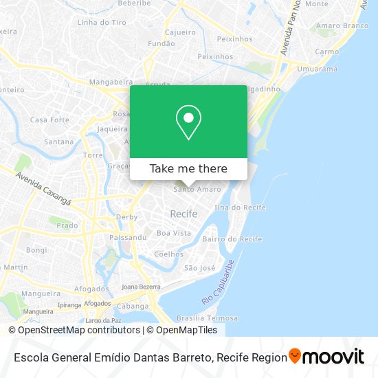 Mapa Escola General Emídio Dantas Barreto