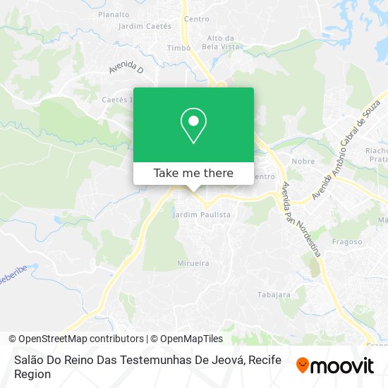 Salão Do Reino Das Testemunhas De Jeová map