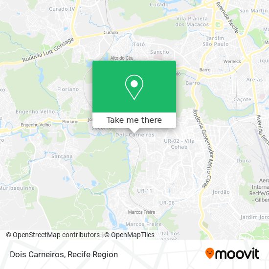 Dois Carneiros map