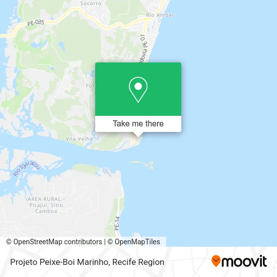 Projeto Peixe-Boi Marinho map