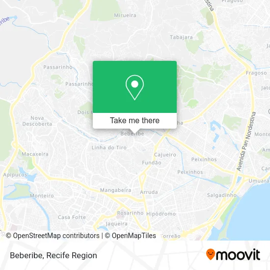 Beberibe map