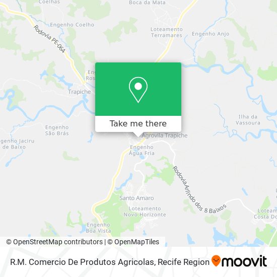 R.M. Comercio De Produtos Agricolas map
