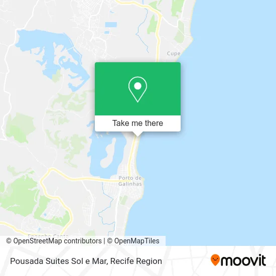 Pousada Suites Sol e Mar map