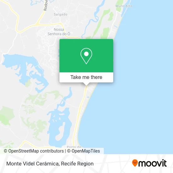 Monte Videl Cerâmica map