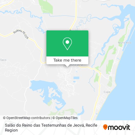 Salão do Reino das Testemunhas de Jeová map