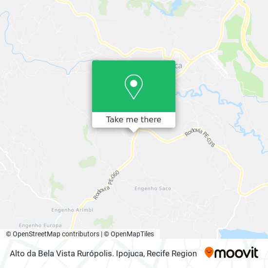 Alto da Bela Vista Rurópolis. Ipojuca map