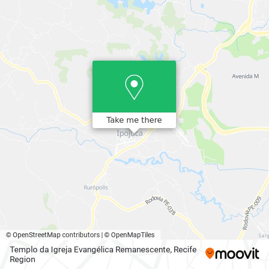 Templo da Igreja Evangélica Remanescente map