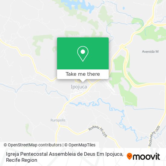 Igreja Pentecostal Assembleia de Deus Em Ipojuca map