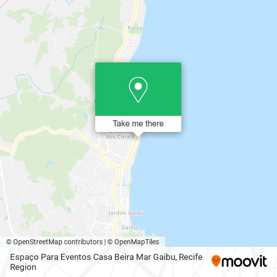 Espaço Para Eventos Casa Beira Mar Gaibu map