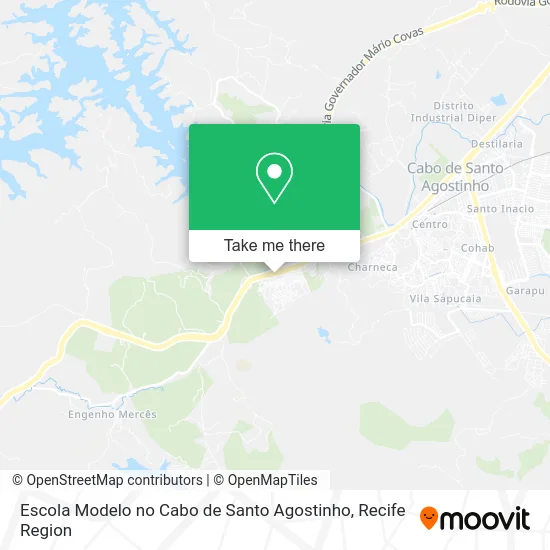 Escola Modelo no Cabo de Santo Agostinho map