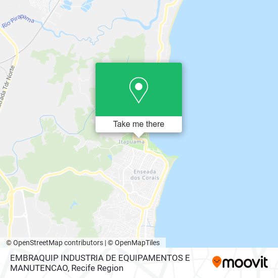 EMBRAQUIP INDUSTRIA DE EQUIPAMENTOS E MANUTENCAO map