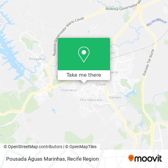 Pousada Águas Marinhas map