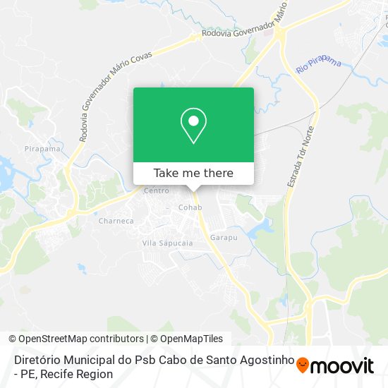 Diretório Municipal do Psb Cabo de Santo Agostinho - PE map