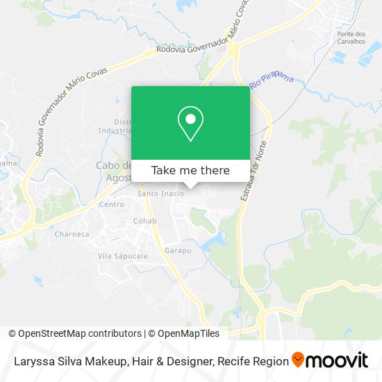 Laryssa Silva Makeup, Hair & Designer map