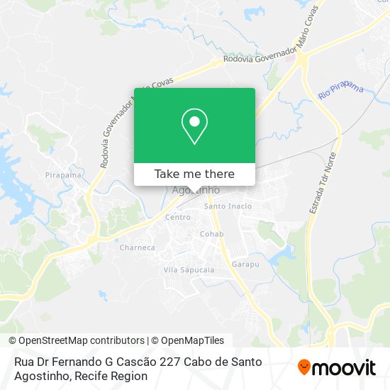 Rua Dr Fernando G Cascão 227 Cabo de Santo Agostinho map