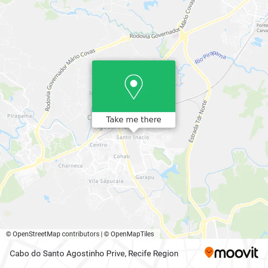 Cabo do Santo Agostinho Prive map