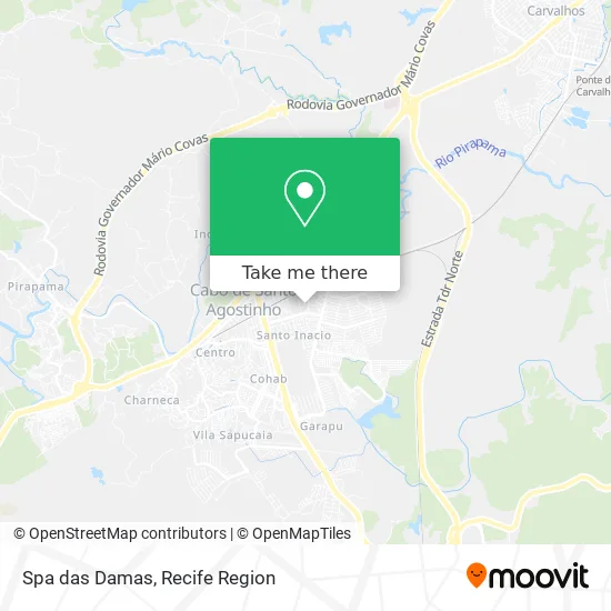 Spa das Damas map