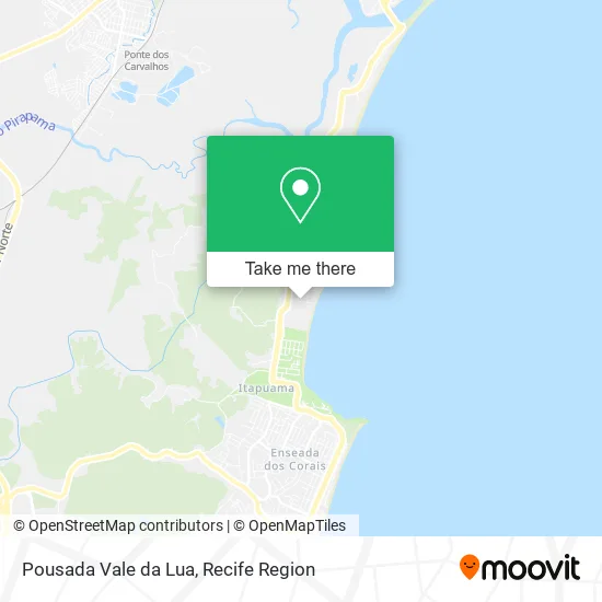 Pousada Vale da Lua map