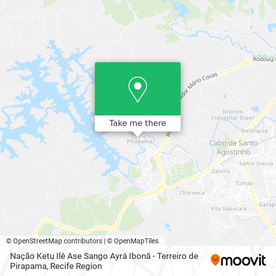 Nação Ketu Ilê Ase Sango Ayrá Ibonã - Terreiro de Pirapama map