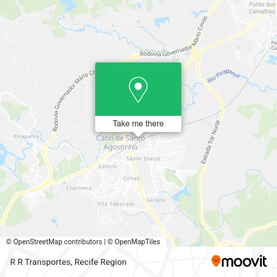 R R Transportes map