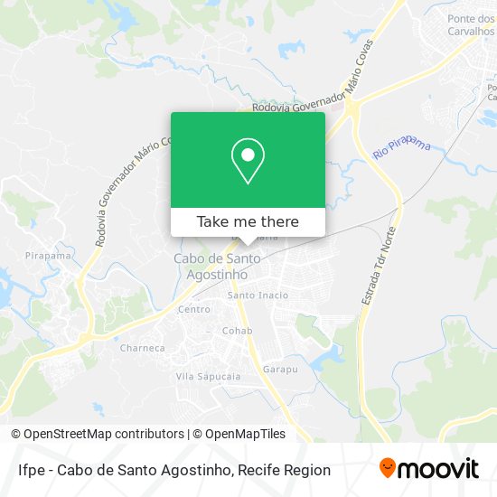 Ifpe - Cabo de Santo Agostinho map