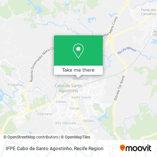 IFPE Cabo de Santo Agostinho map