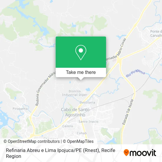 Refinaria Abreu e Lima Ipojuca / PE (Rnest) map
