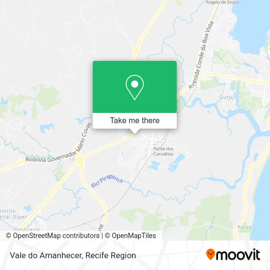 Vale do Amanhecer map