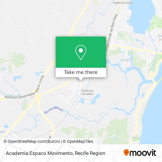 Academia Espaco Movimento map