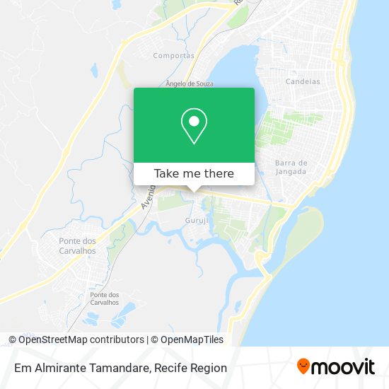 Em Almirante Tamandare map