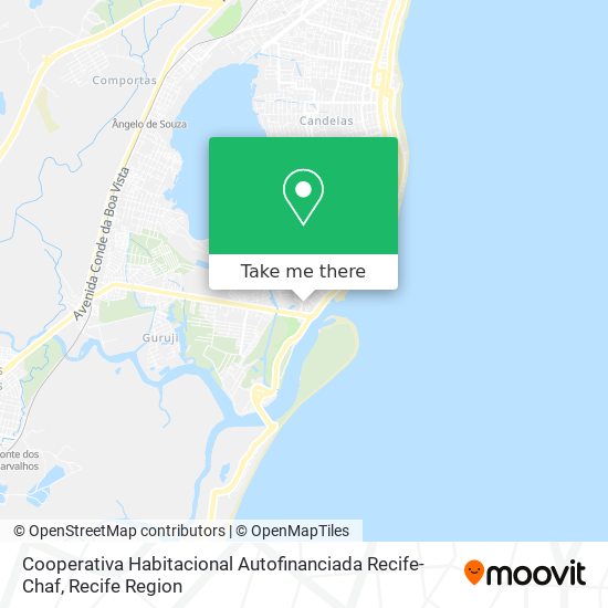 Cooperativa Habitacional Autofinanciada Recife-Chaf map