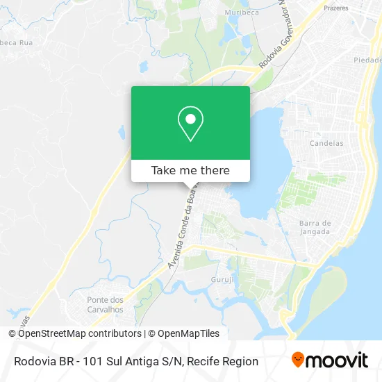 Rodovia BR - 101 Sul Antiga S / N map