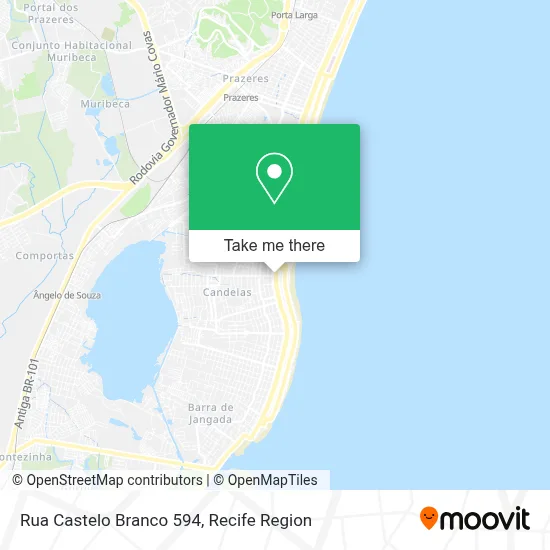Rua Castelo Branco 594 map