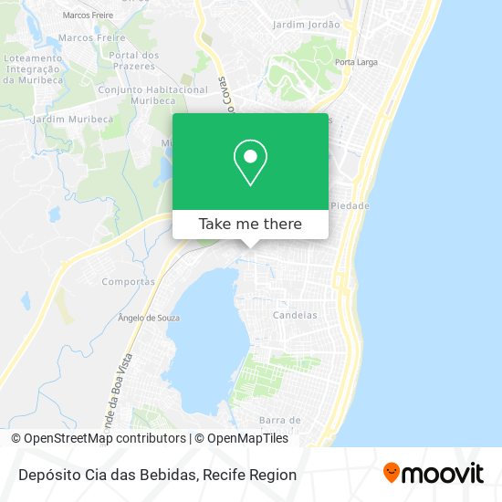 Depósito Cia das Bebidas map