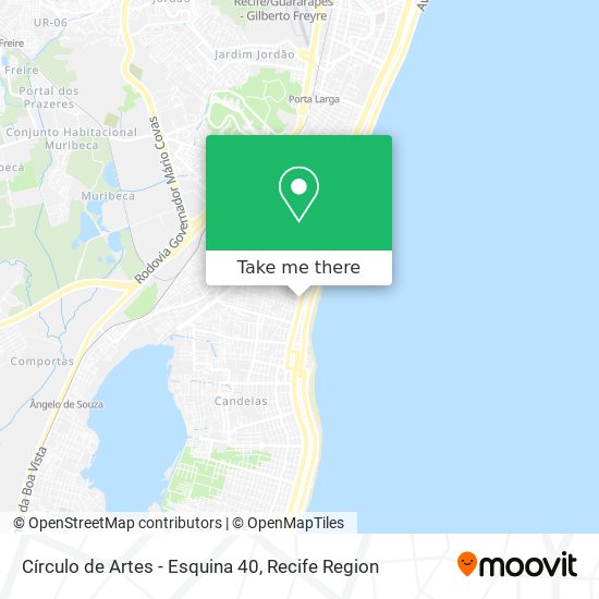 Círculo de Artes - Esquina 40 map