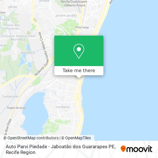 Auto Parvi Piedade - Jaboatão dos Guararapes PE map