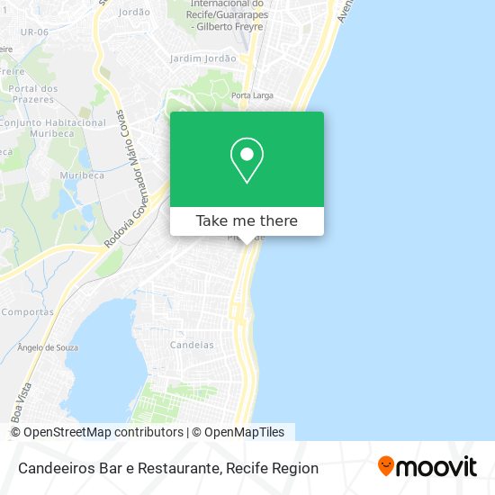 Candeeiros Bar e Restaurante map