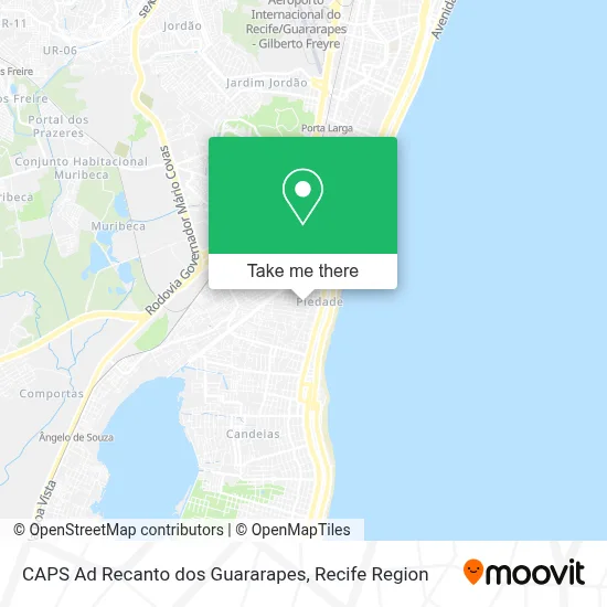 CAPS Ad Recanto dos Guararapes map
