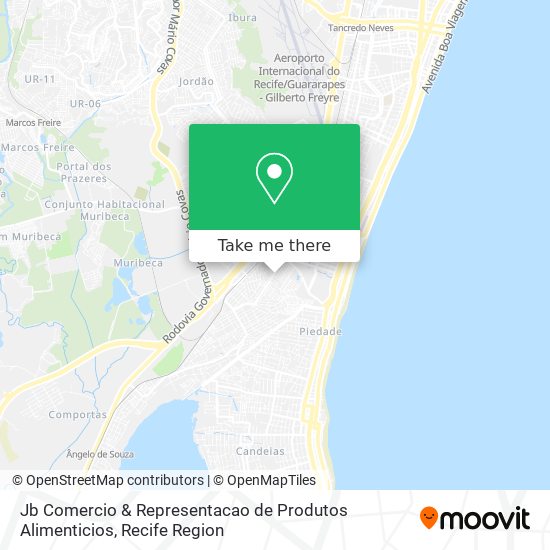Jb Comercio & Representacao de Produtos Alimenticios map