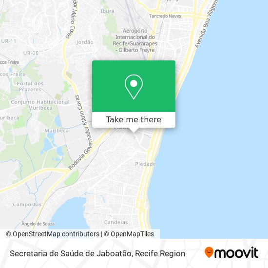 Secretaria de Saúde de Jaboatão map