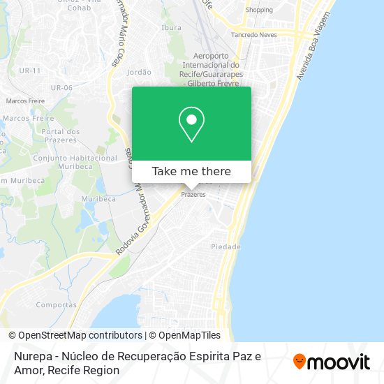 Nurepa - Núcleo de Recuperação Espirita Paz e Amor map