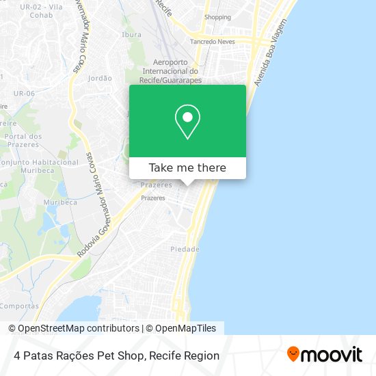 4 Patas Rações Pet Shop map