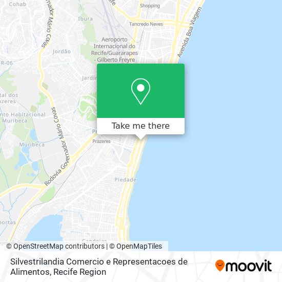 Silvestrilandia Comercio e Representacoes de Alimentos map