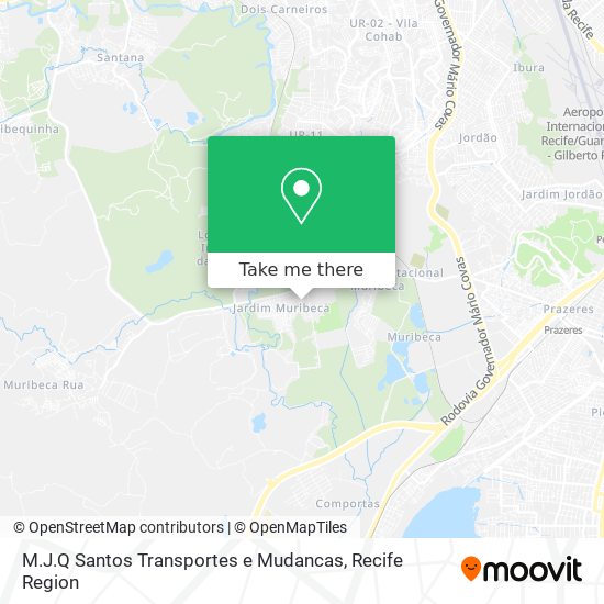 M.J.Q Santos Transportes e Mudancas map