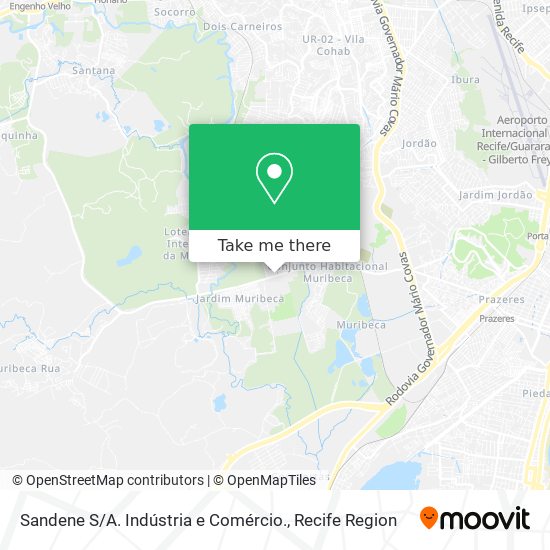 Sandene S / A. Indústria e Comércio. map