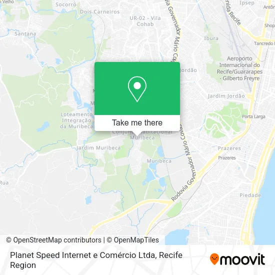 Planet Speed Internet e Comércio Ltda map
