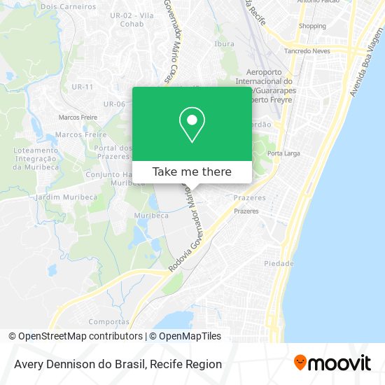 Avery Dennison do Brasil map