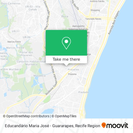 Educandário Maria José - Guararapes map